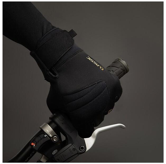 Chiba Classic Winter Bicycle Gloves (black/gold)