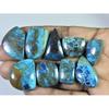 235Cts. Natural Shattuckite Fancy Cabochon Loose Gemstone 07 Pcs Lot 20-31MM C-510