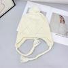 25 Early autumn new warm knitted hat cute hairball ear protection bag head hat wool hat autumn and winter