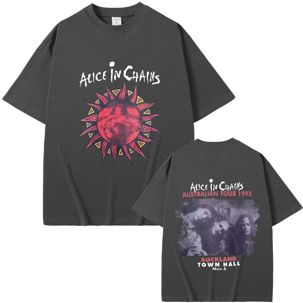 Rock Band Alice Prisoner T-Shirt Sommer Herren und Damen Kleidung Gothic Punk T-Shirt Damen Retro Freizeit Weiche Baumwolle T-Shirt