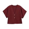Zbzr Spring New Women Clothes Western Style French Style Versitile Fashion Short Sleeve Simple Knitted Outerwear 4192101