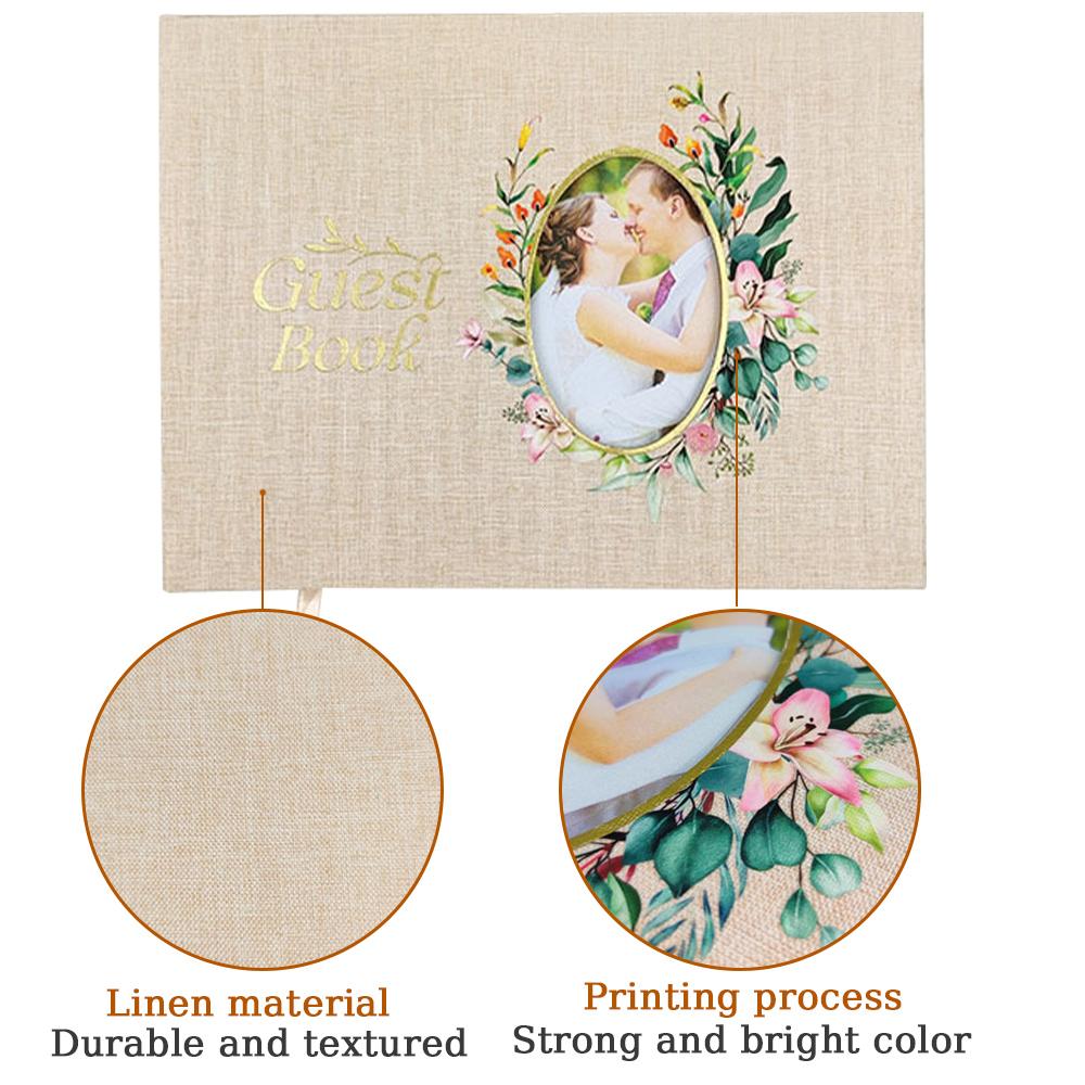 Wedding Guest Book Flowers Wedding Reception Signing Book Photo Album Signature Reception Message Book Wedding Mariage Gift