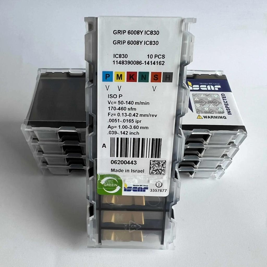 ISCAR / GRIP6008Y IC830 /Industrial Indexable Carbide Inserts 10 PCS