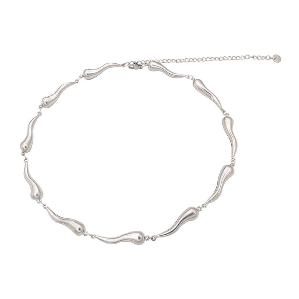 Pepper Shaped Chain Necklace for Women Clavicle Chain 316L Stainless Steel Choker Necklaces Charm Girl Partry Jewelry Gifts