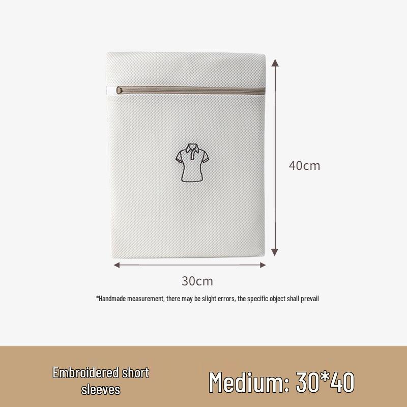 Heavy-Duty Large Mesh Laundry Bag with Zipper - Anti-Deformation Protective Wash Bag for Household Washing Machine
