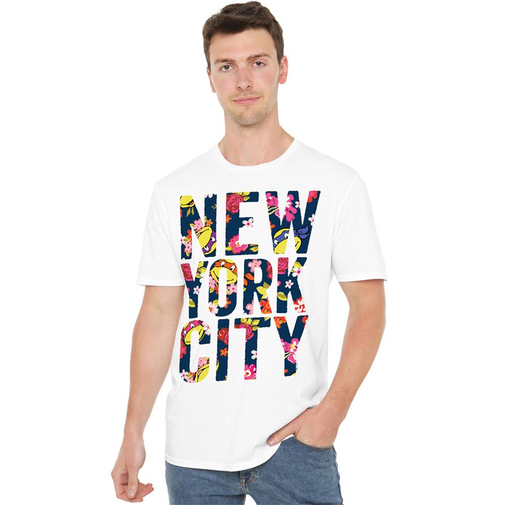Teenage Mutant Ninja Turtles Unisex Adult New York City Faces T-Shirt