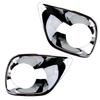 Front Bumper Fog Light Cover Lamp Trim Frame Bezel Fit for Toyota RAV4 2013-2015 Mirror Chrome