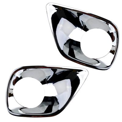 Front Bumper Fog Light Cover Lamp Trim Frame Bezel Fit for Toyota RAV4 2013-2015 Mirror Chrome