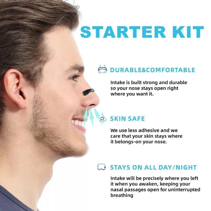 Magnetic Anti Snoring Sleep Mouth Tape Nasal Breathing Dilators Starter Kit Nose Improve Sleep Quality Snoring Solution for Men