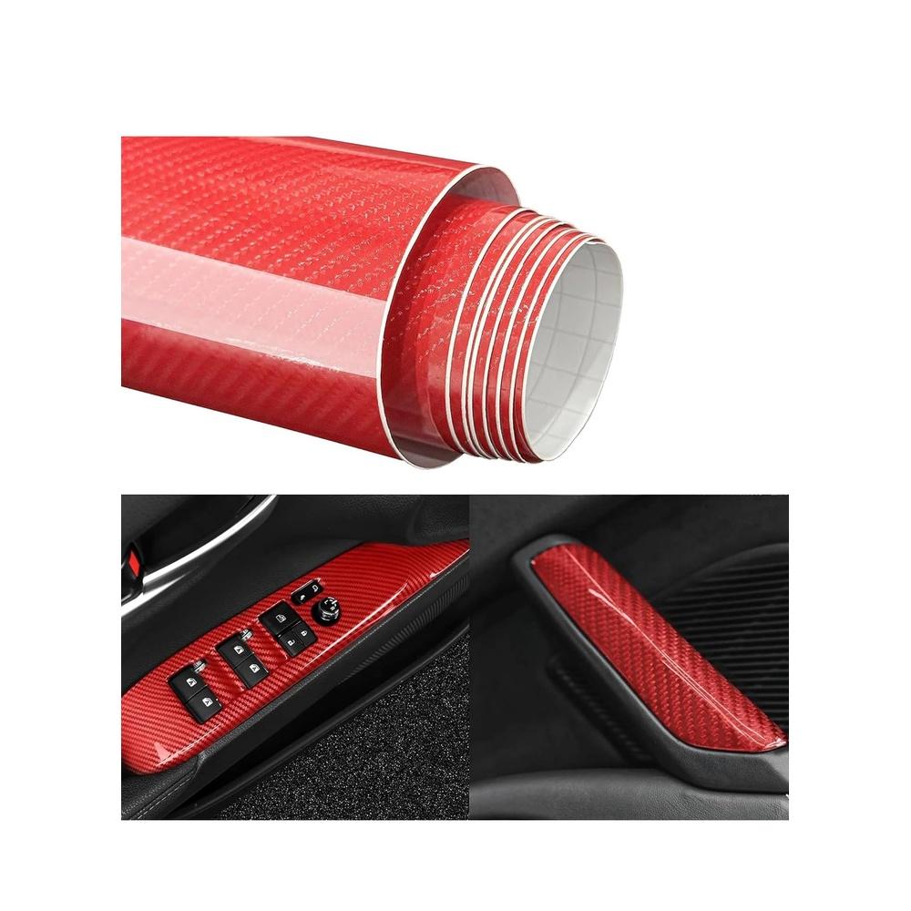 

6D Carbon Fiber Sticker Self adhesive Waterproof Wrapping Protective Film for Car Vehicle and Laptop 30 x 150CM