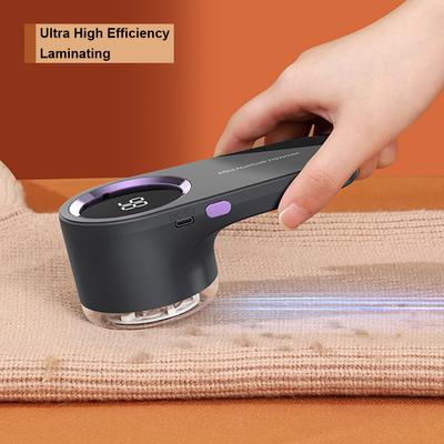 Défroisseur Électrique Anti-bouloches Rasoir à Tissu Affichage Numérique Anti-bouloches Rasoir à Vêtements Rechargeable par USB Multifonction pour Vêtements Pull