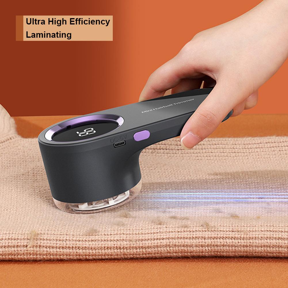 Electric Lint Remover Electric Pellet Fluff Remover Digital Display Debobbler Clothes Shaver Multifunction for Clothes Sweater