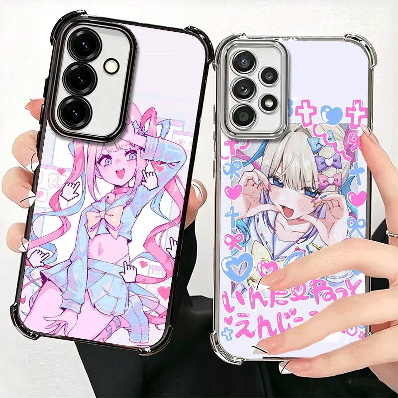 Needy Girl Streamer Overload Soft Phone Case For Samsung A17 A27 A07 A37 A57 A16 A56 A15 A55 A14 A54 A13 A53 A26 A36 A25 A35 A24
