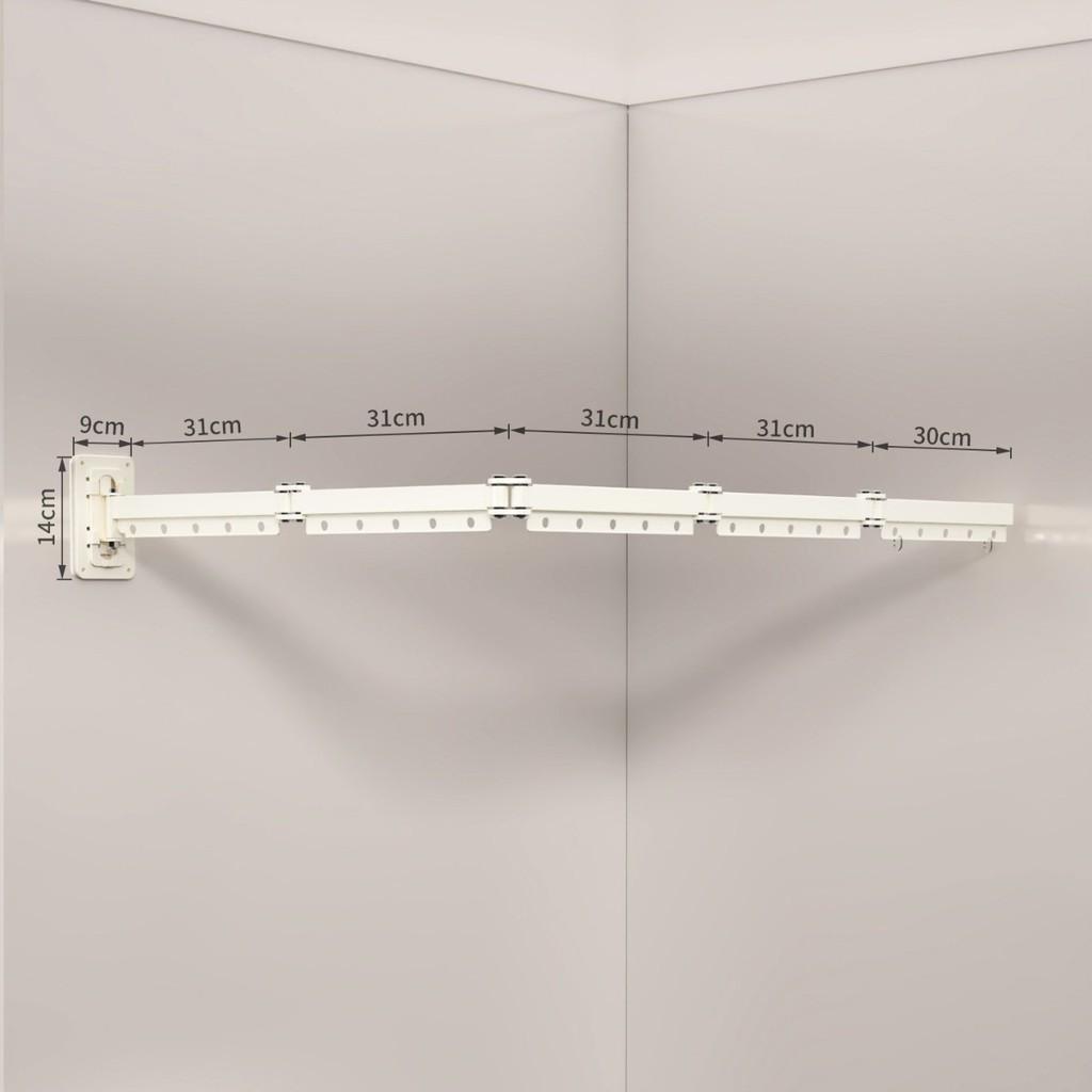 Folding Bathroom Divider No-Drill Waterproof Wet-Dry Separation Shower Curtain Alloy Track Shower Partition Supplies