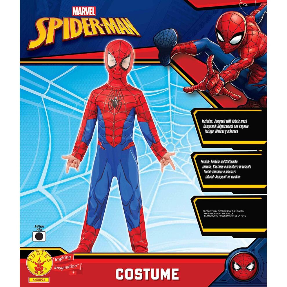 Rubie's Official Marvel Spider-Man Classic Childs Costume, Kids Superhero Fancy Dress