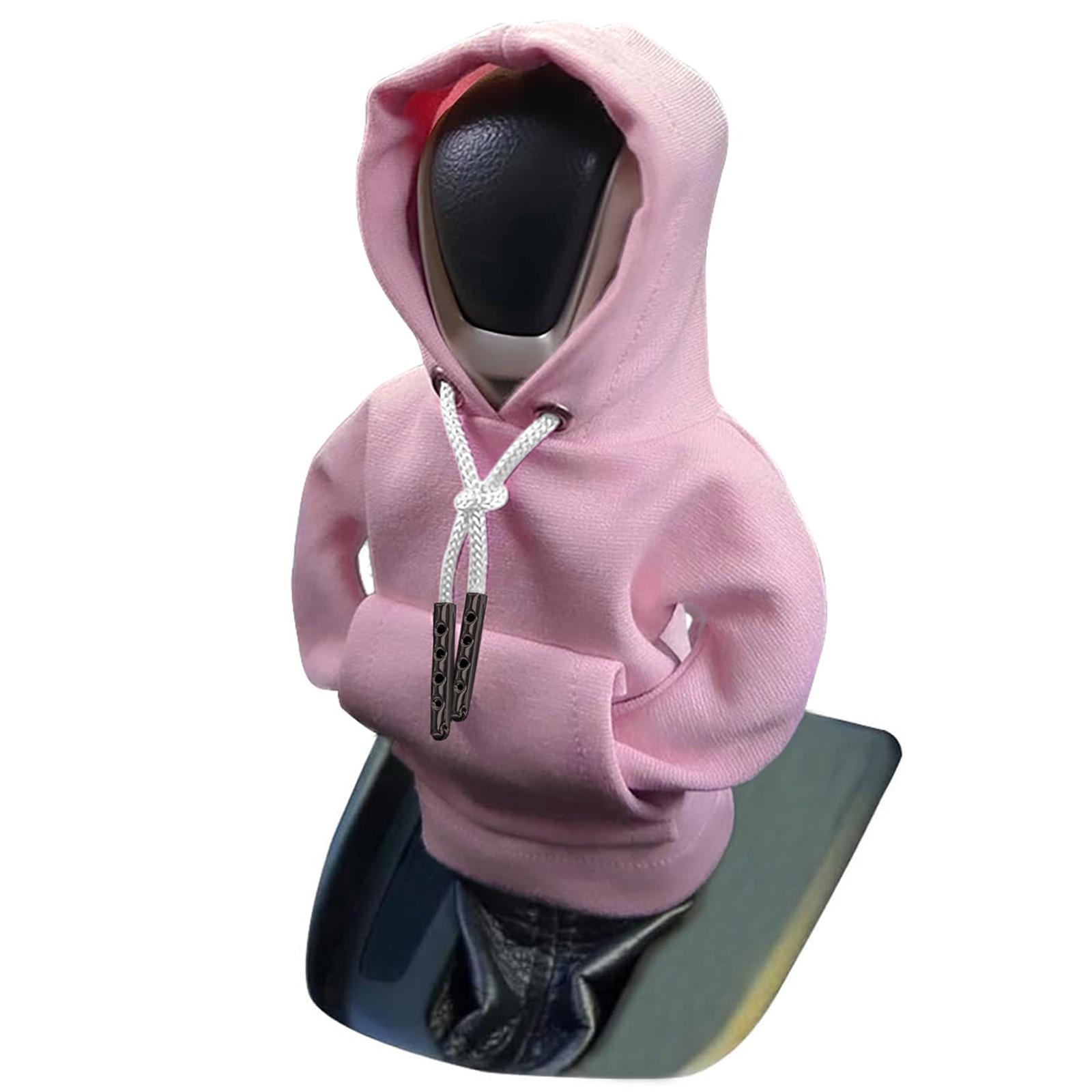 

Creative Hoodie Design Car Shift Knob Cover Gear Shift Lever Decoration Pink