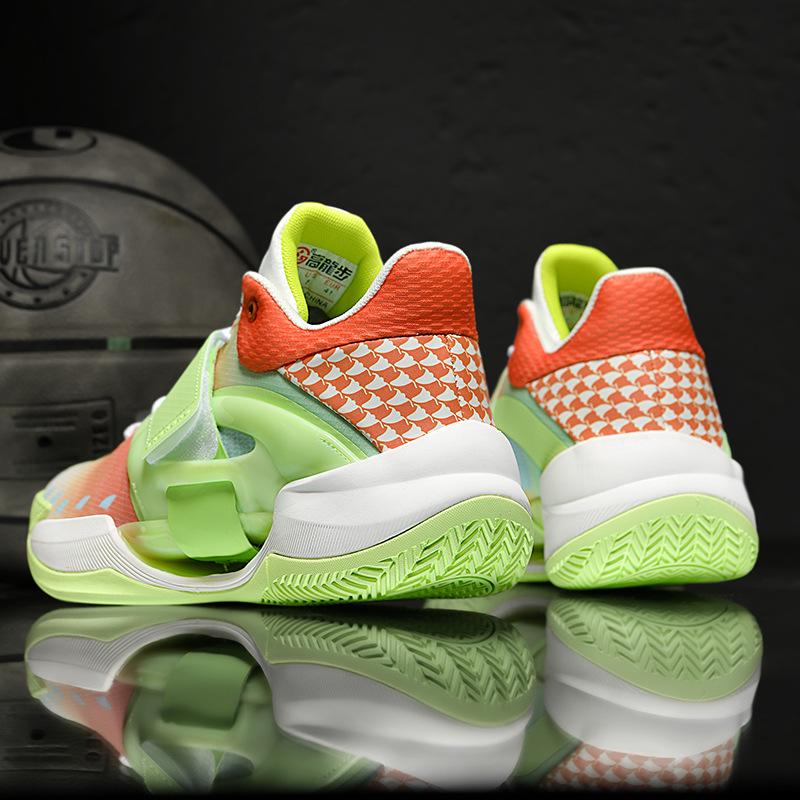 Luminous Velcro High-Top Unisex Basketball Shoes for Teens, Trendy Sports Footwear for Cement Courts