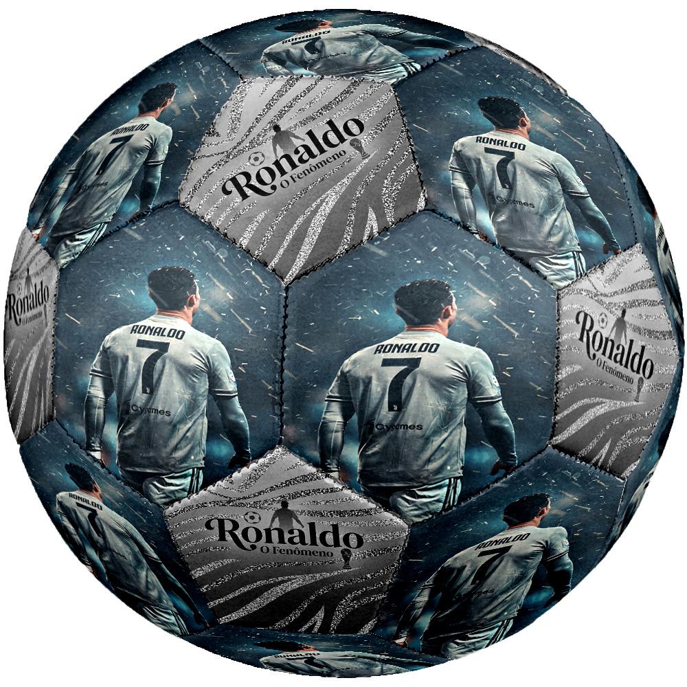 Ronaldo's Legacy Football Size 5 Soccer Ball Machine-Stitched Indoor/Outdoor Training and Matches Unique Gift for Soccer Lovers