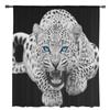 Leopard With Blue Eyes Chiffon Sheer Curtains for Living Room Bedroom Home Decoration Window Voile Tulle Curtain Drapes