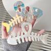 Pearlescent Girls Hair Claw Creative Fish Bone Shaped Shark Gripper For Women Trendy Hair Decor Accessories INS Style Hair Clips