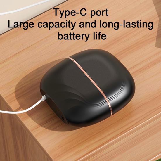 Mini-Haarglättbürste Wiederaufladbar Tragbar 3-stufige Temperaturregelung für Alle Haartypen Schnelles Aufheizen Verbrühungsschutz Heißbürste Freundliches Geschenk