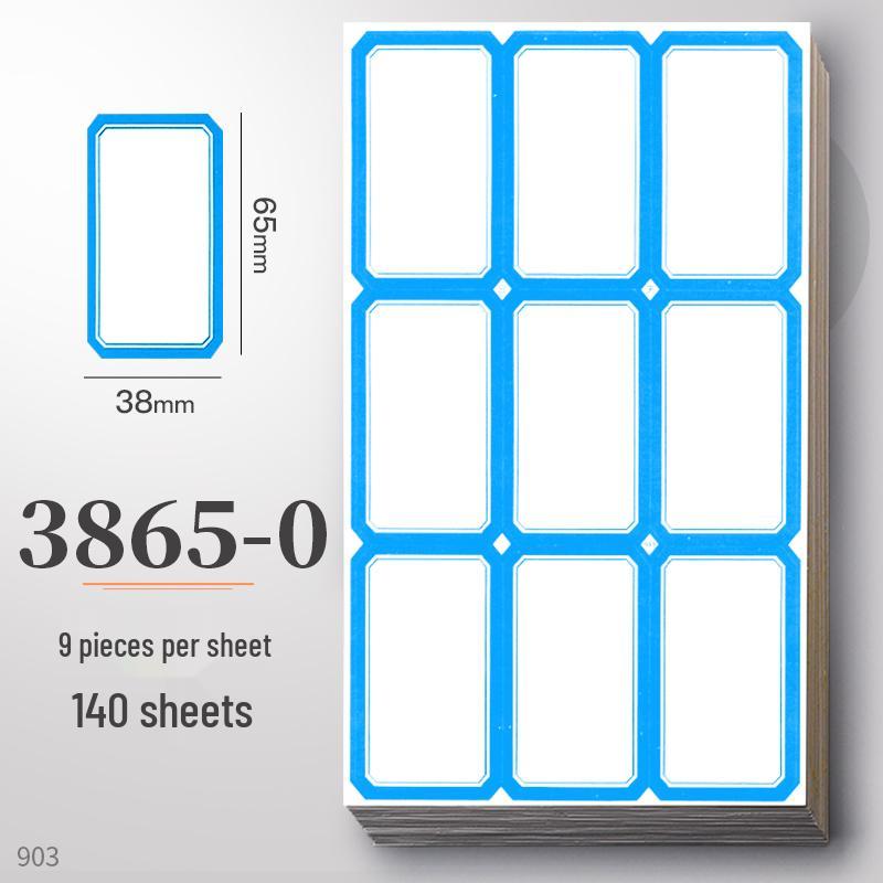 Waterproof Self-Adhesive Name Stickers for Books, Keys, and Notes