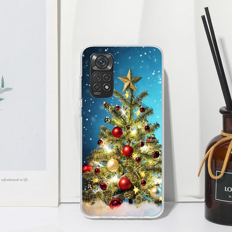 Merry Christmas Tree Snow Phone Case For Xiaomi Redmi Note 15 13 14S 14 Pro Plus 12S 11S 10S 12 11E 10 11T Art Fundas Back Cover