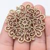 55X52Mm 5 Colors Mandala Pattern Charms Metal Pendant Diy Handmade Craft Jewelry Making Accessories