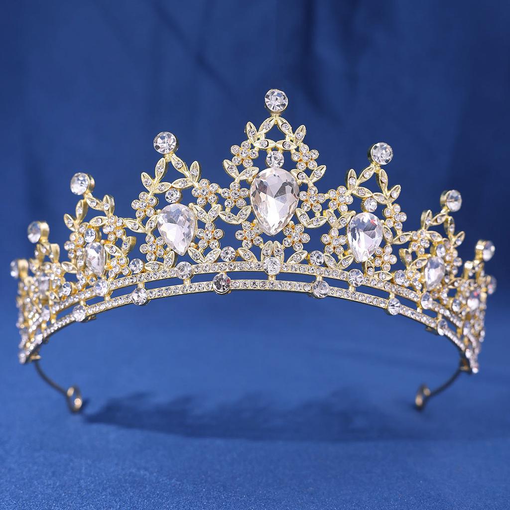 Fashion Crystal Rhinestone Tiaras And Crowns Diadems Headbands For Women Bride Wedding Hair Accessories Jewelry Band