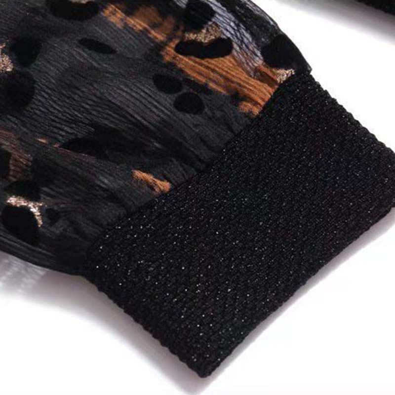 Jarní a podzimní nadměrná velikost Slim top Dámská volná košile z šifonu s dlouhým rukávem Univerzální tričko