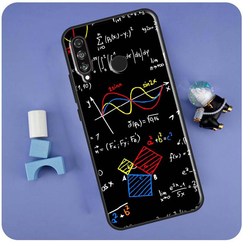 Physic Equations Math For Huawei Nova 11 Pro 9 10 SE 7i 8i 11i 12i Y60 Y61 Y70 Y72 Y73 Y90 Y91 P30 P40 Lite Case