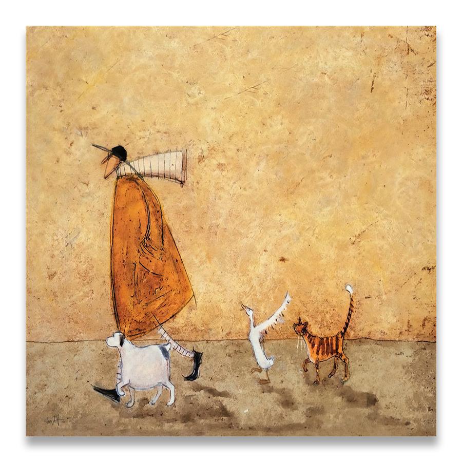 Landscape Love Dogs Pet Canvas Wall Art Paintings Posters and Prints Pictures Living Room Home Decor Vintage Nordic Abstract