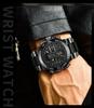 Men's Dual Display Waterproof Silicone Sport Watch with Calendar & Luminous Features