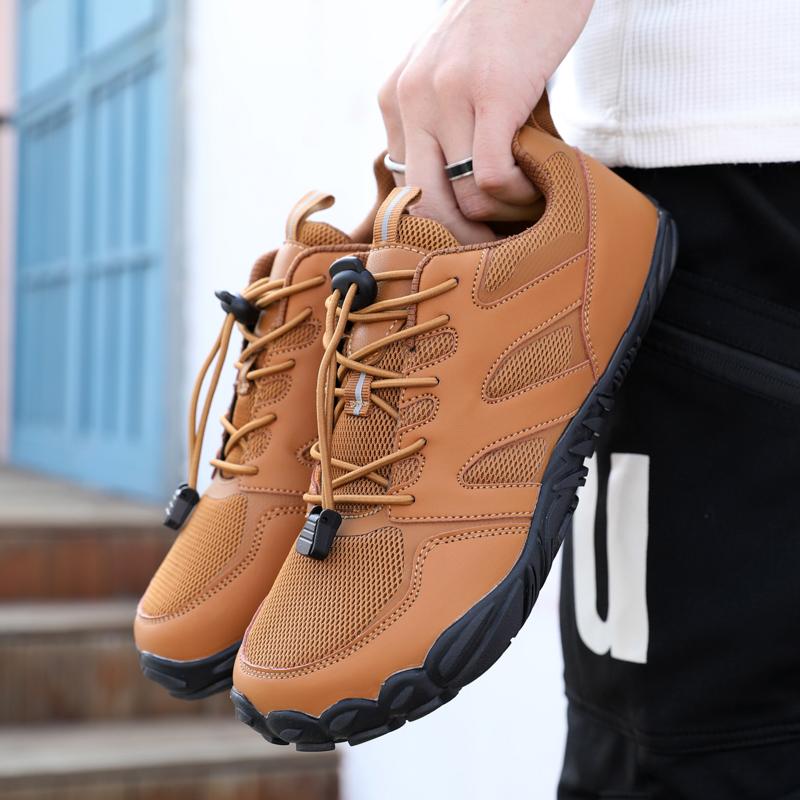 Herren rutschfeste Wanderschuhe Bequeme Low Top Wanderschuhe Outdoor Atmungsaktive Arbeitsschuhe Männer Barfuß Outdoor Sportschuhe Wandern