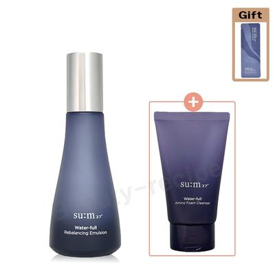 So:m37 Degree Waterful Rebalancing Emulsion 120ml, Waterful Amino Schaum 100ml Set