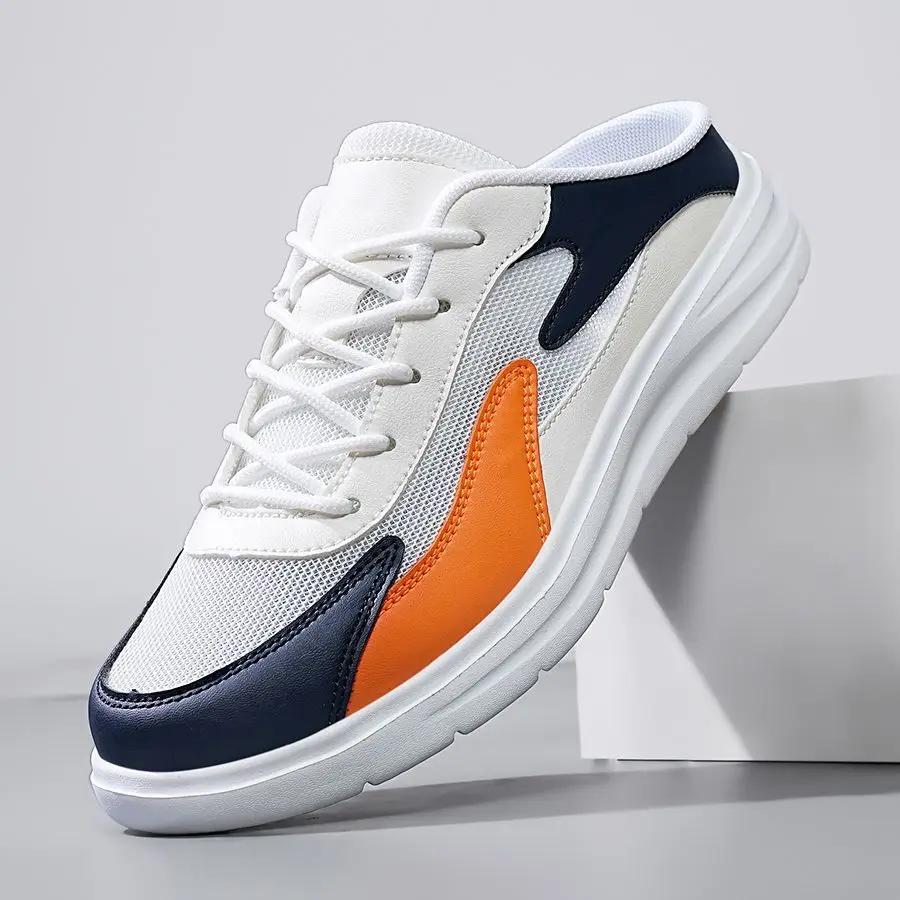Fashion Half Sandals Man Mules Rubber Shoes Comfortable Pvc Low Price 2025 Fashion High Quality Adult Y2k Elegant Style Slippers for Men