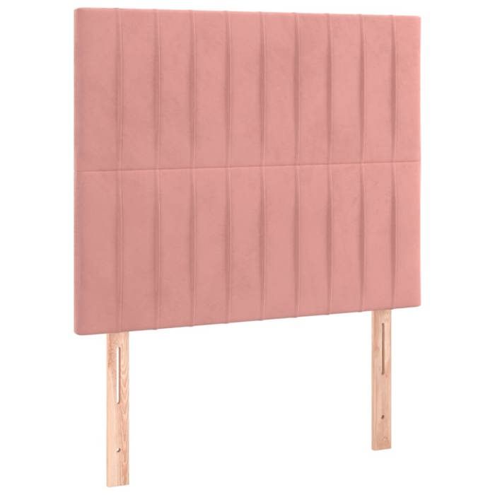 Maison Exclusive - Tête de lit Rose 90x5x118/128 cm Velours