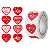 Heart Envelope Seals Love Envelope Seals Colorful Invitation Accessories Small Envelope Stickers for Valentine's Day Birthday