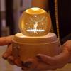 Crystal Ball Music Box, 360° Rotating, Wooden Base, Glow At Night With Projection, Birthday Party Valentine'S Day Christmas Mother'S Day-milu