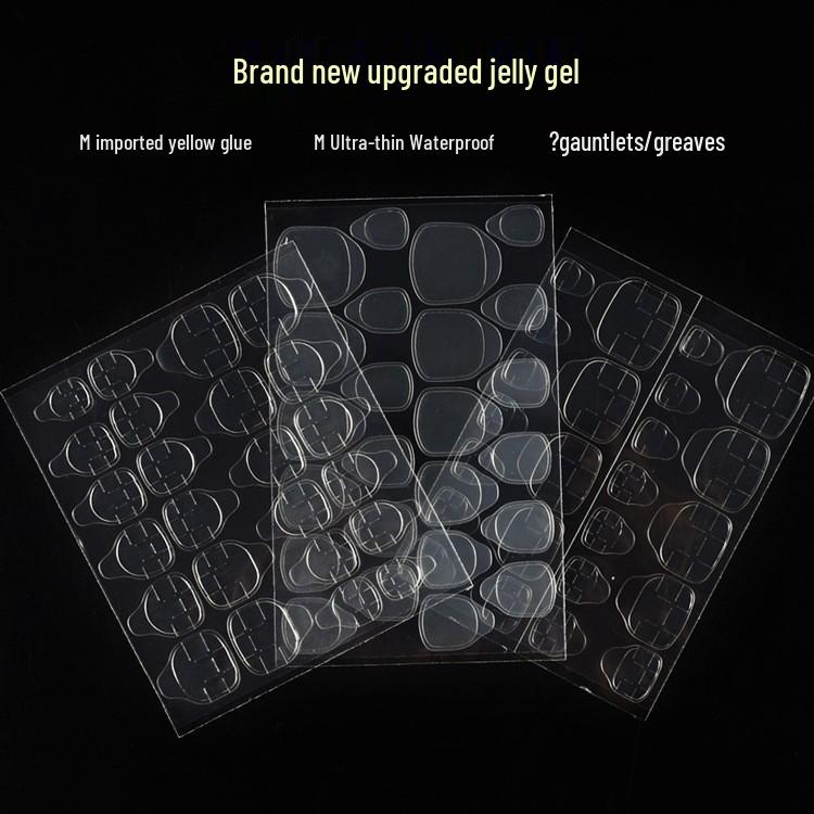 

Ультратонкий 3 мм желтый гель-наклейка для нейл-арта: Высоковязкий, долговечный, двухсторонний клей для накладных ногтей.