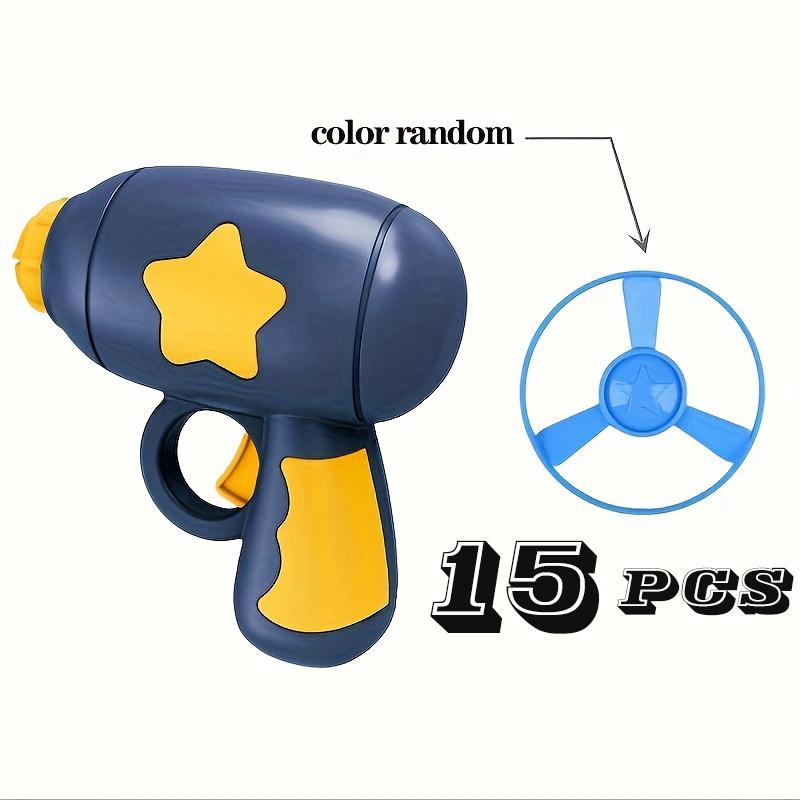 

1 комплект игрушек для кошек, интерактивная обучающая игра для домашних животных, пусковая установка, 15 летающих дисков с легким звуком, игрушка для игры с котятами, аксессуары для кошек 15pcs flying discs синий