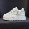 2025 Spring Little White Shoes Women's Thick Sole Heightening Small Size Heightening Sports Women's Shoes Casual Muffin Baseplate Shoes