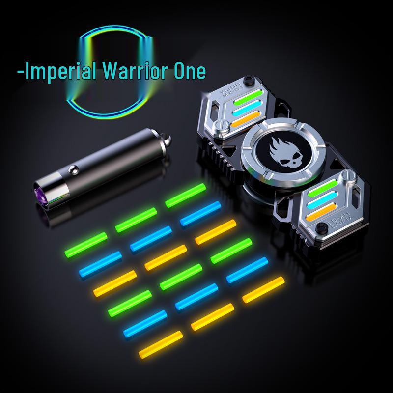 Yijue Luminous Deformable Finger Gyro - Kids' Stress Relief Toy with Black Tech