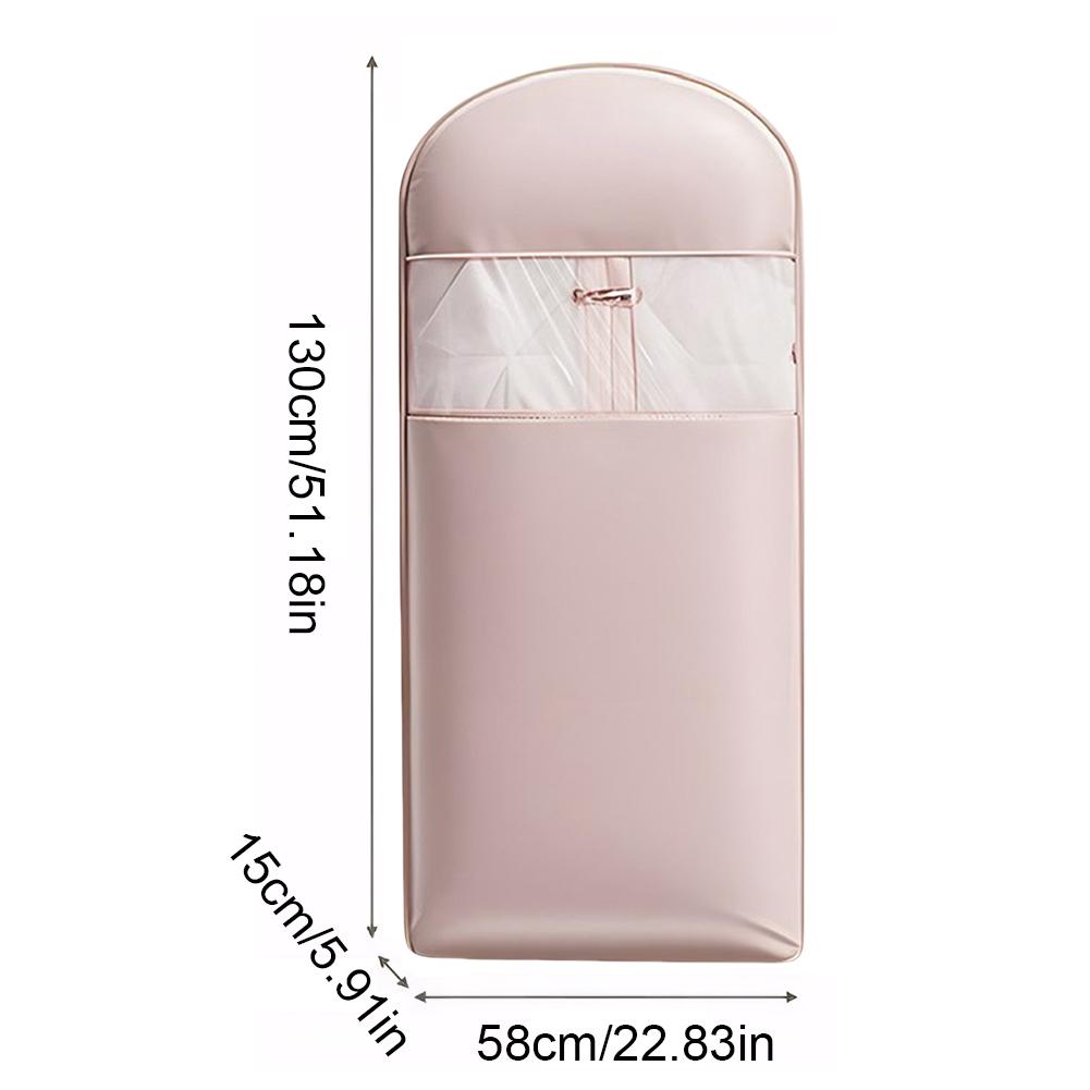 Hanging Garment Bag With Self Compression Zipper Dust Cover Clothes Bags Space Saving Transparent Dust Cover For Closet Storage