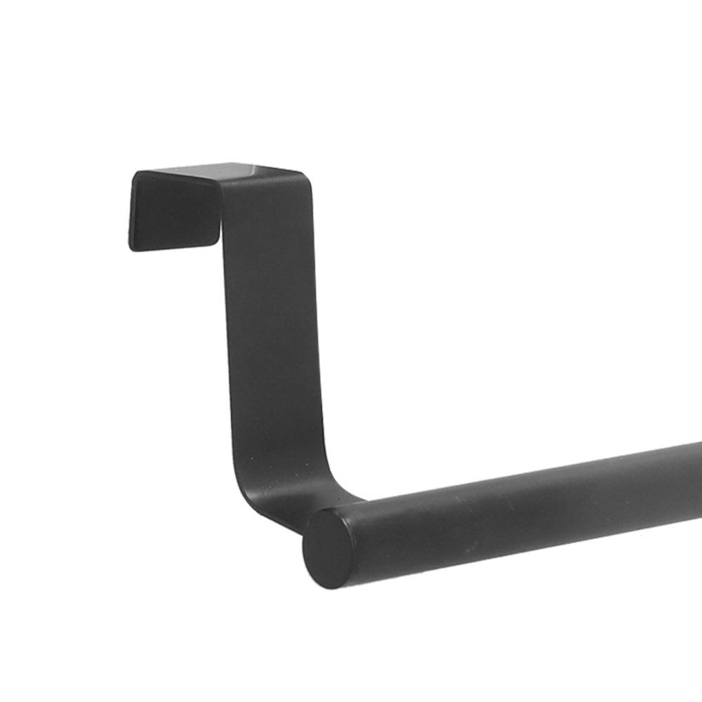 2 PCS Black Towel Rack Rustproof Cabinet Door Towel Rack  Home Dorm Hotel Apartment
