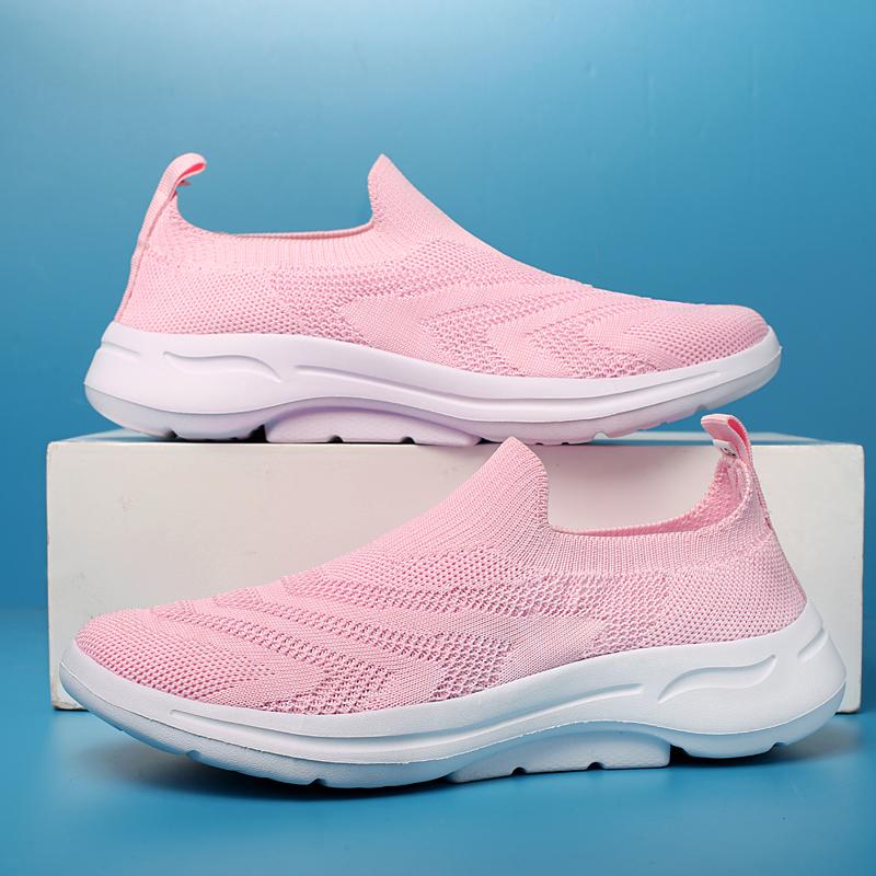 Women Casual Sports Shoes Breathable Summer Light Soft Sole Comfort Outdoor Running Shoes Fashion Student Mesh Plus Size Sneaker