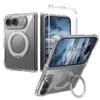Scratch-proof Transparent Rotating Holder Magnetic Phone Case For iPhone Duo, Acrylic Wireless Charging Protective Cover