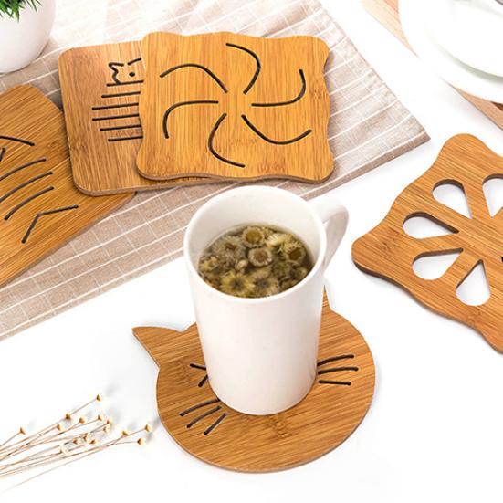 Talos Lovely Cartoon Kitchen Table Protect Wood Cup Pad Heat Insulation Coaster Mat