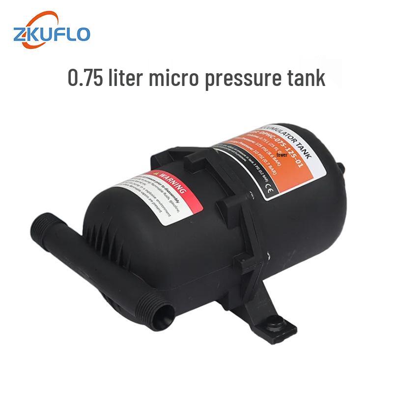 

Compact High-Pressure Water Pump System for RVs - Miniature Diaphragm Booster with Plastic Pressure Tank Accessories for Home Use
