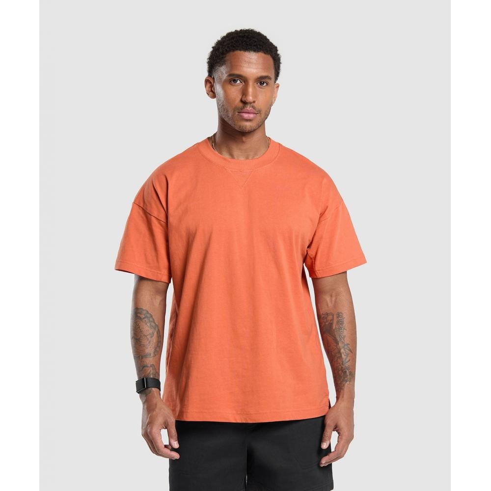 

Gymshark Футболка Rest Day Essentials приглушенного оранжевого цвета A3A8P OBP0 XS